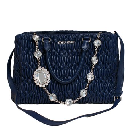 miu miu handtasche blau|miu handtasche.